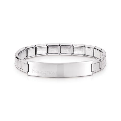 Trendsetter Stainless Steel Bracelet Engravable for Him Bracelet for him with engravable plaque