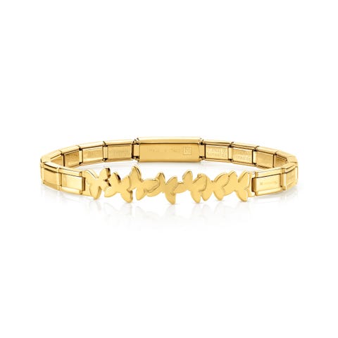 Trendsetter Stainless Steel Butterflies Bracelet Bracelet for her with plaque and coloured PVD finish