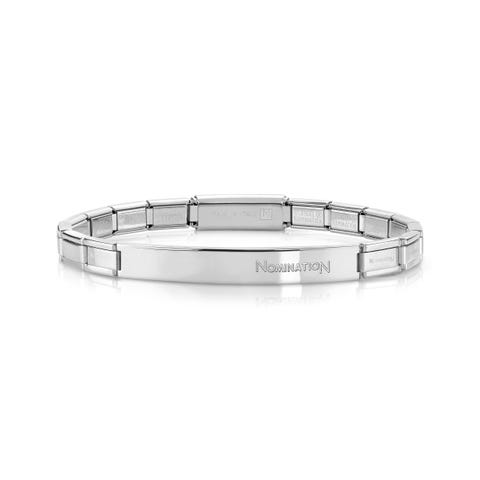 Trendsetter Bracelet with Stainless Steel plaque Bracelet for him with Composable Smarty Links