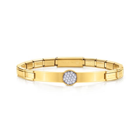 Trendsetter Stainless Steel Cubic Zirconia coloured Bracelet Bracelet for her with silver Elegance