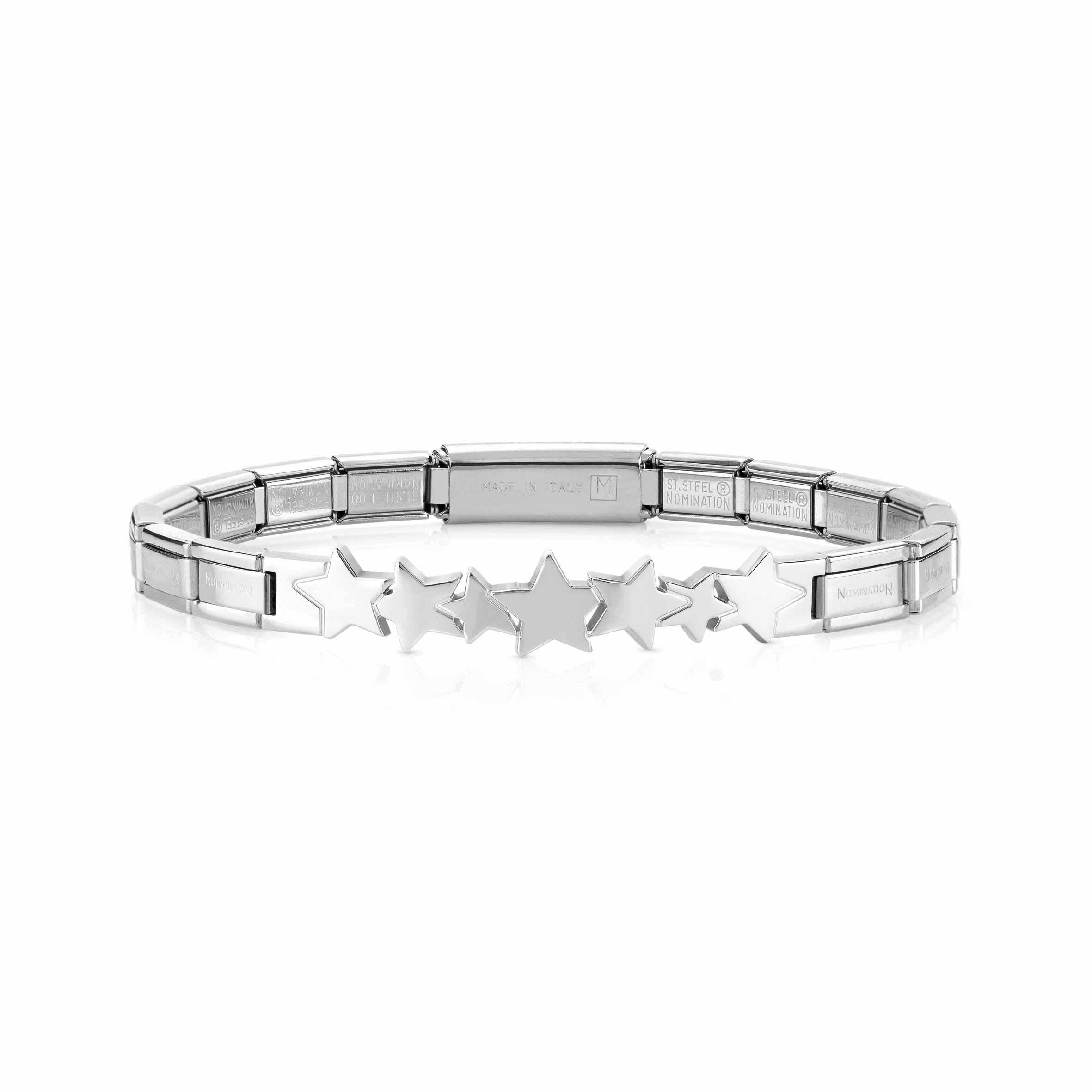 Nomination Bracciale Trendsetter con Stelle in Acciaio