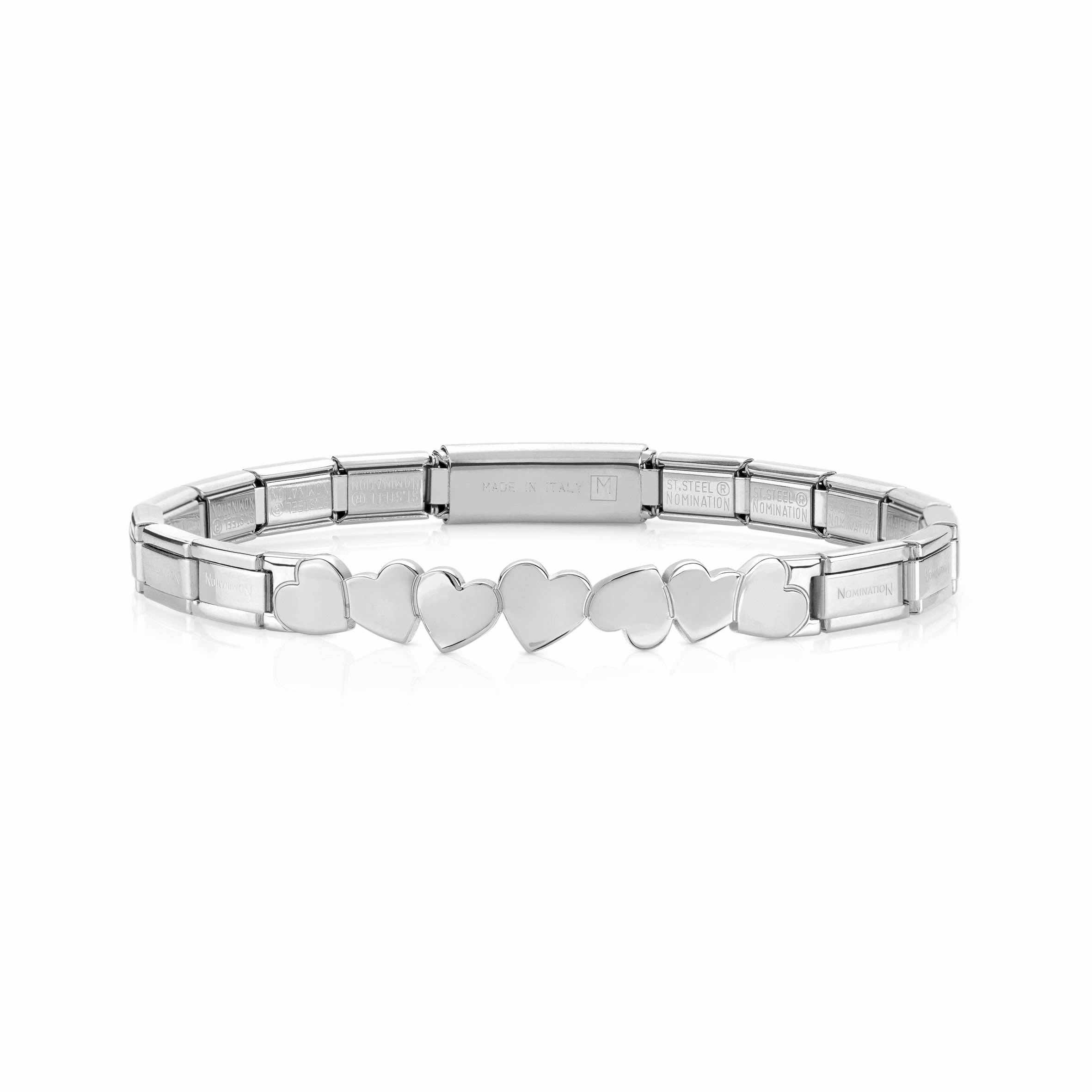 Nomination Bracciale Trendsetter con Cuori in Acciaio