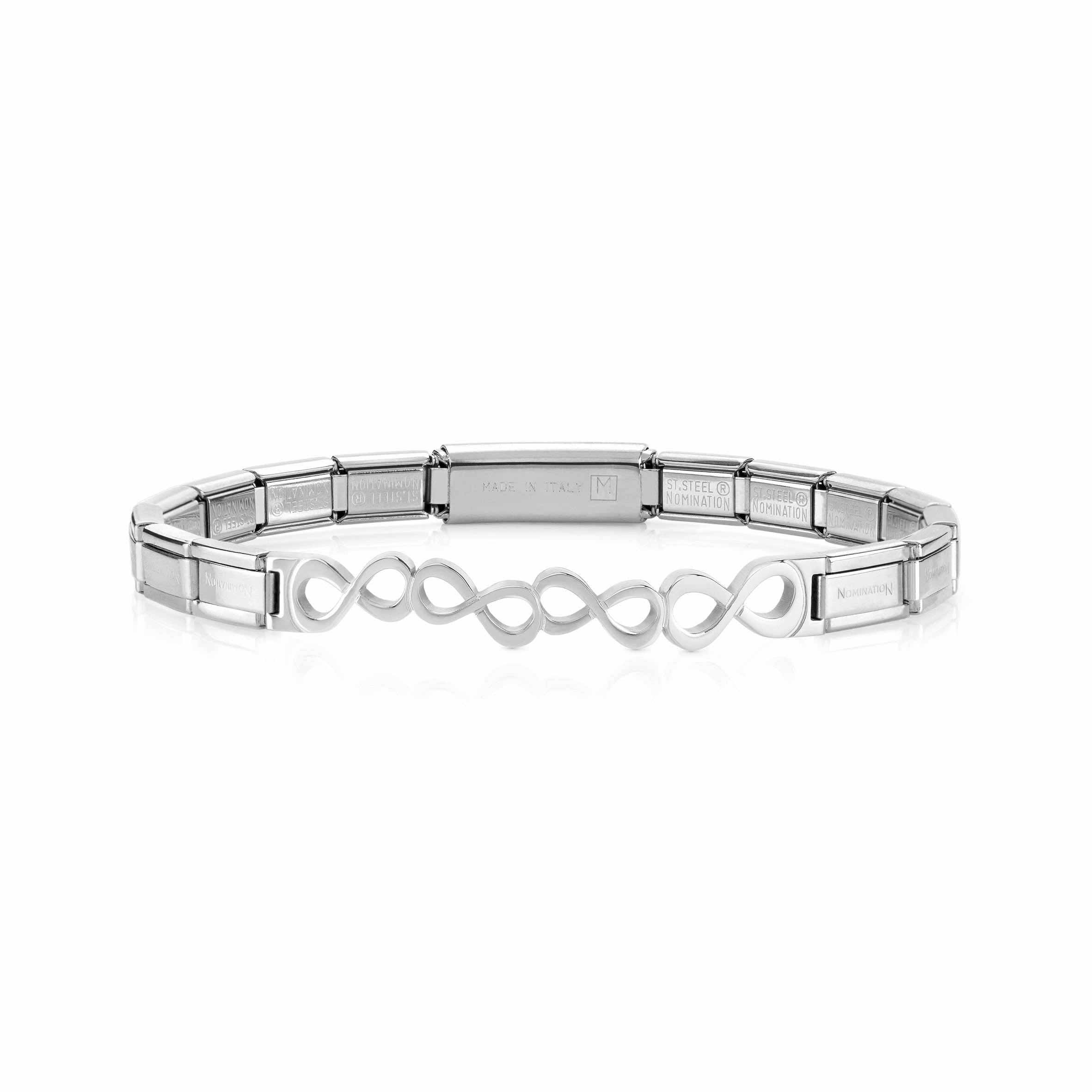 Nomination Bracciale Trendsetter con simbolo infinito in Acciaio