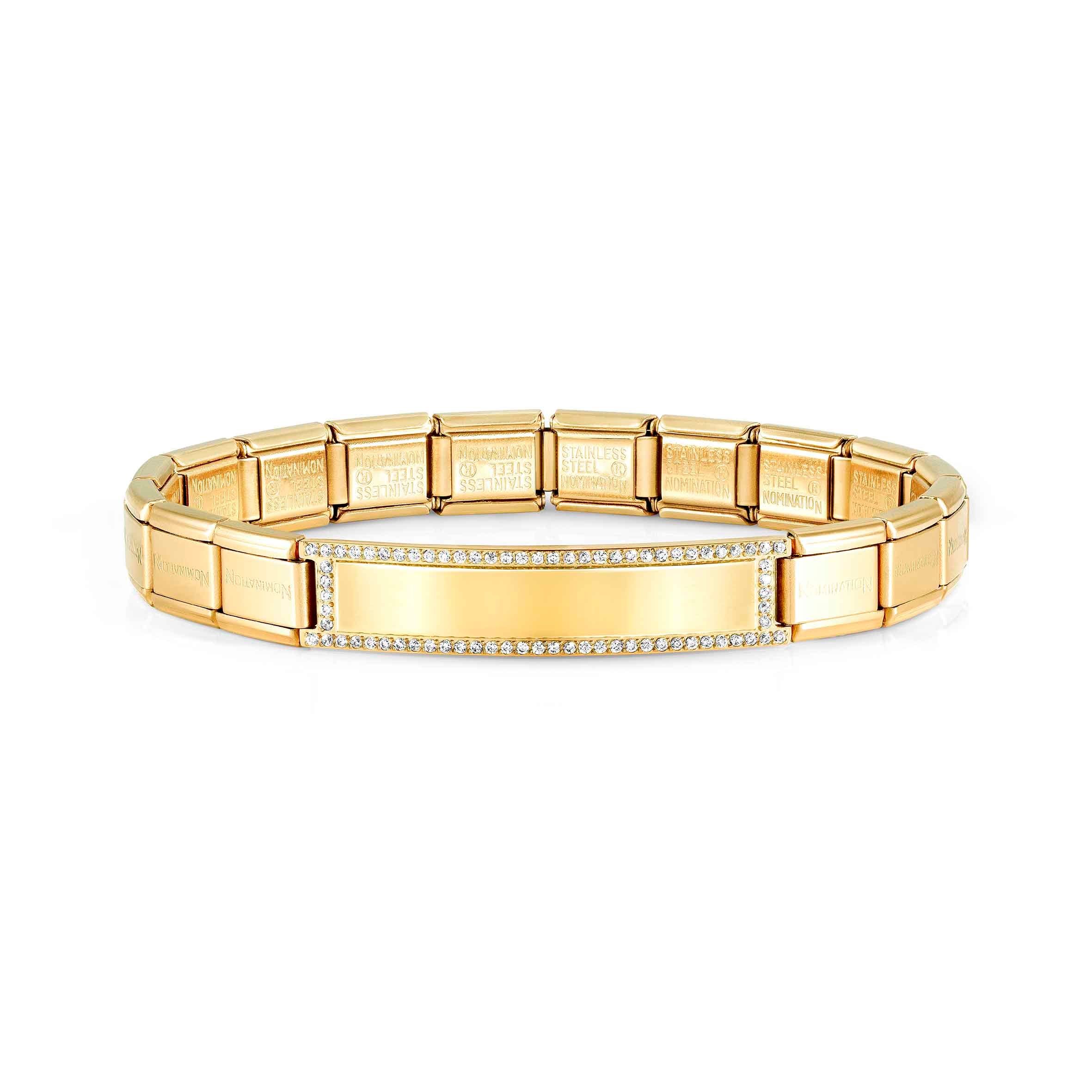 Nomination Bracciale Trendsetter Oro giallo con Placca