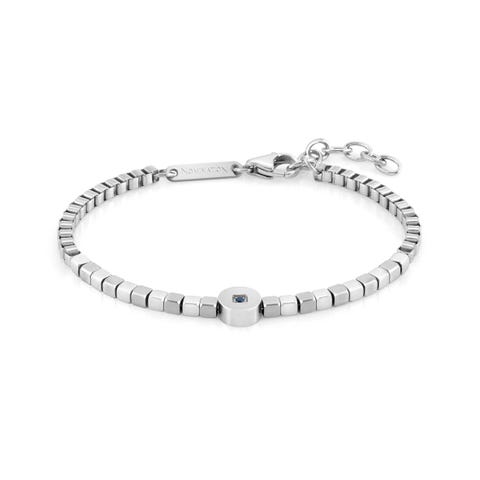 Bracelet Voyage Stainless Steel, Precious Stones Bracelet with Details in Stainless Steel and Stones