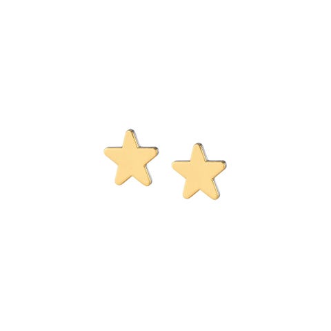 Ohrringe mit Sternenanhänger aus 9 kt Gold Edelstahlohrringe mit Sternenanhänger aus 9 kt Gold