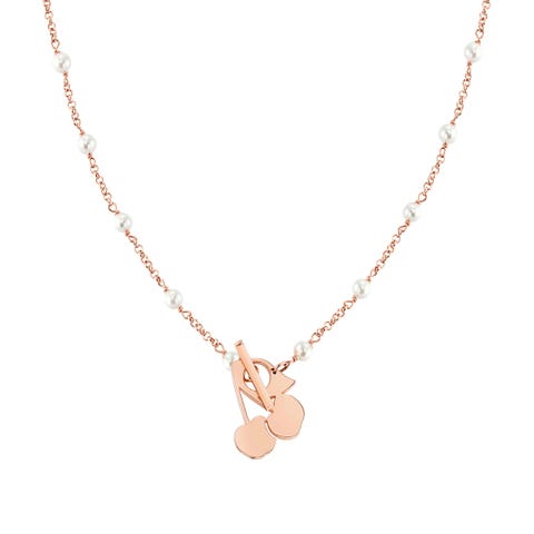 Collana Lunga Mon Amour Ciliegia Collana con Frutto