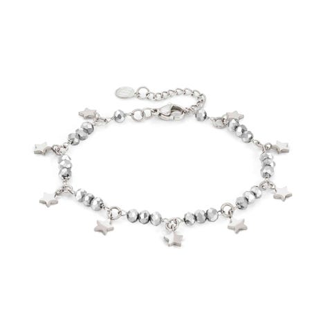 Bracciale Mon Amour stelle e cristalli Bracciale in Argento 925 con cristalli colorati