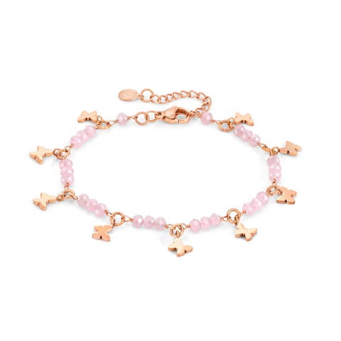 Mon Amour bracelets, Butterflies and crystals Bracelet in sterling silver