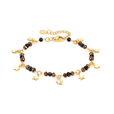 Bracciale Mon Amour stelle e cristalli Bracciale in Argento 925 con cristalli colorati