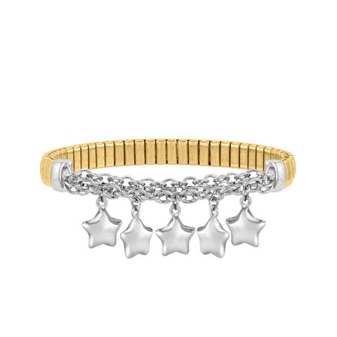 MIXIT Stretch Bracelet with Stars Women's bracelet in steel and silver with pendants