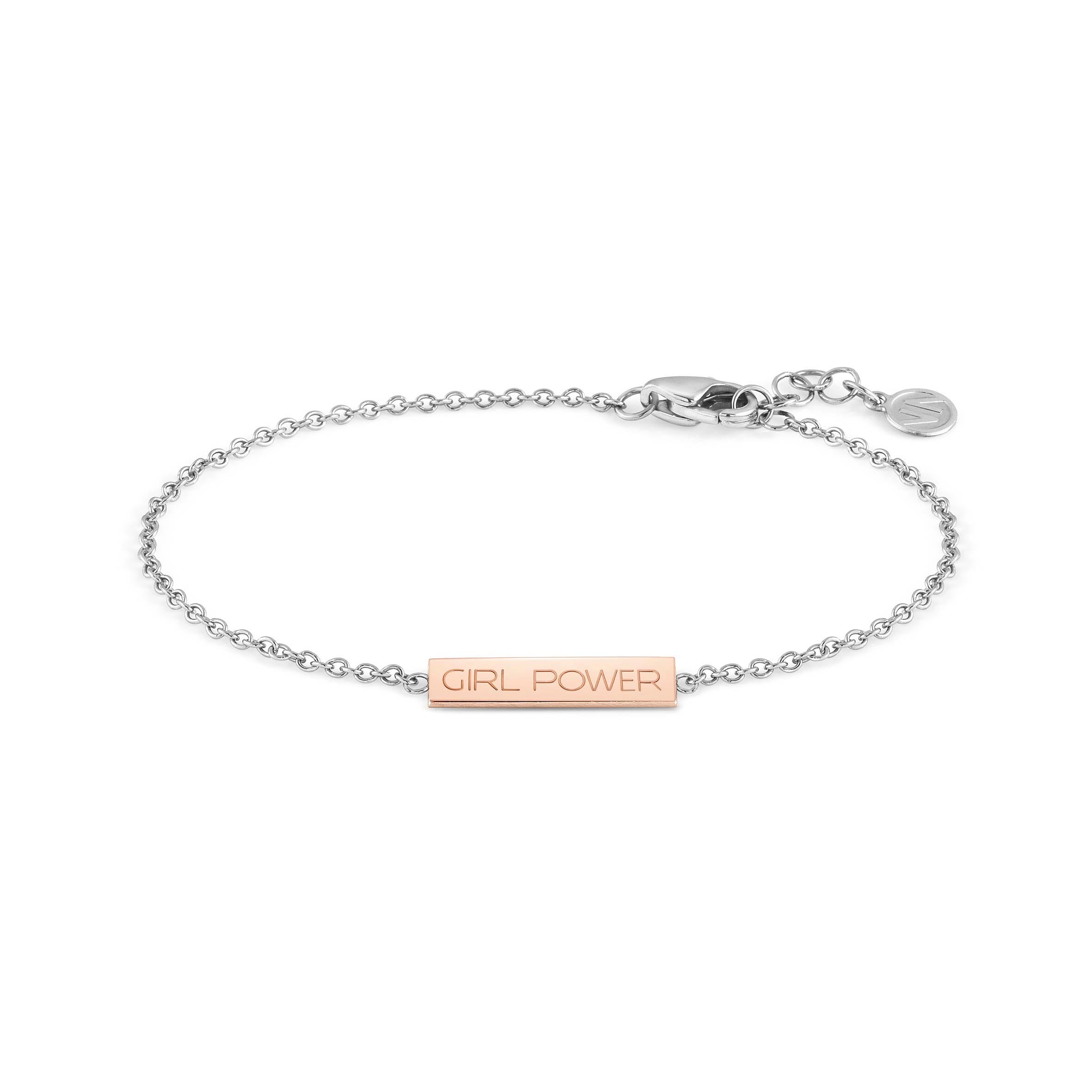 Nomination Bracciale BELLA LA VITA con targa Il Potere delle Ragazze