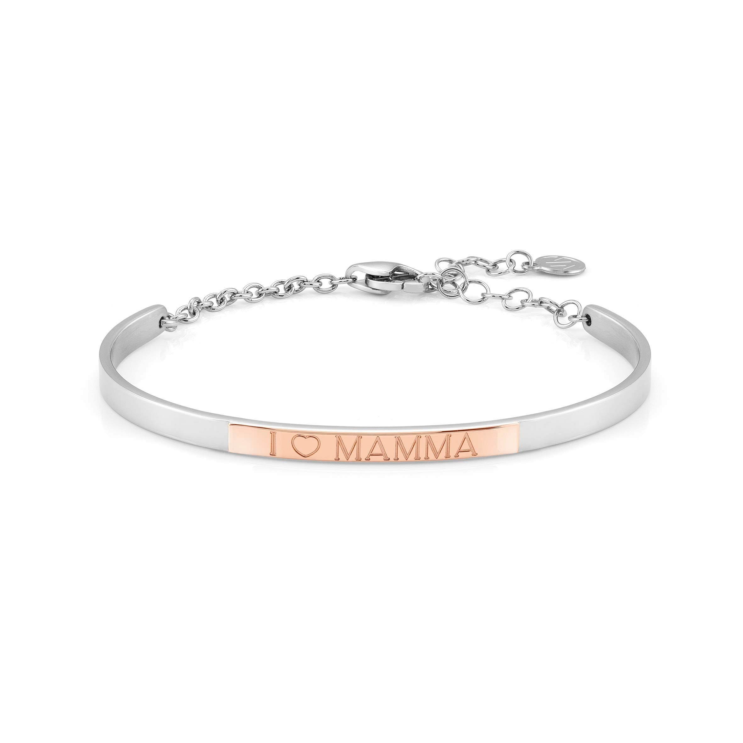 Nomination Bracciale Rigido BELLA LA VITA con targa Ti voglio bene Mamma