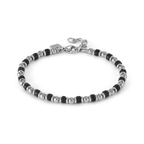 InstinctStyle Sea Ed. bracelet, coloured stones Stainless steel bracelet with natural stones