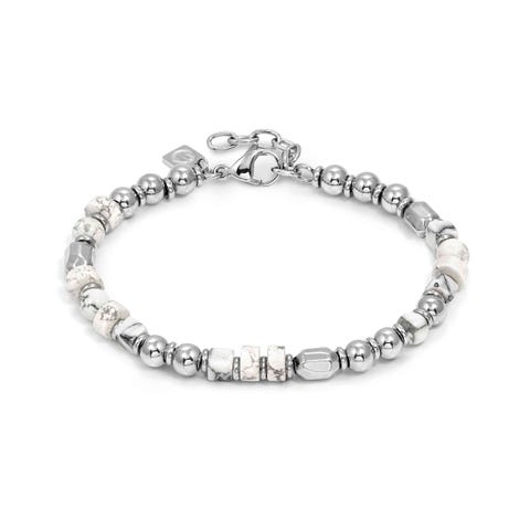 InstinctStyle Sea Ed. bracelet, hard stones  Stainless steel bracelet with natural stones