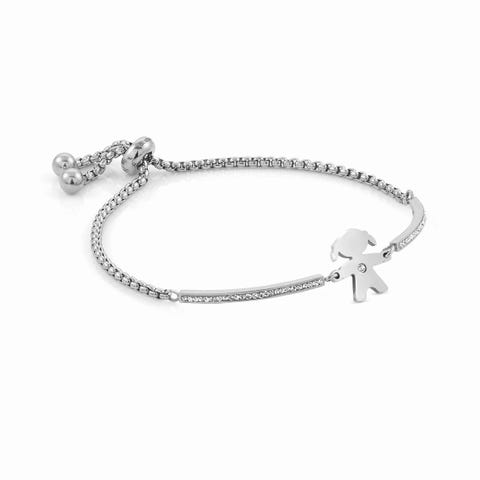 Bracciale Milleluci Bambina con Pietre Gioiello in Acciaio anallergico