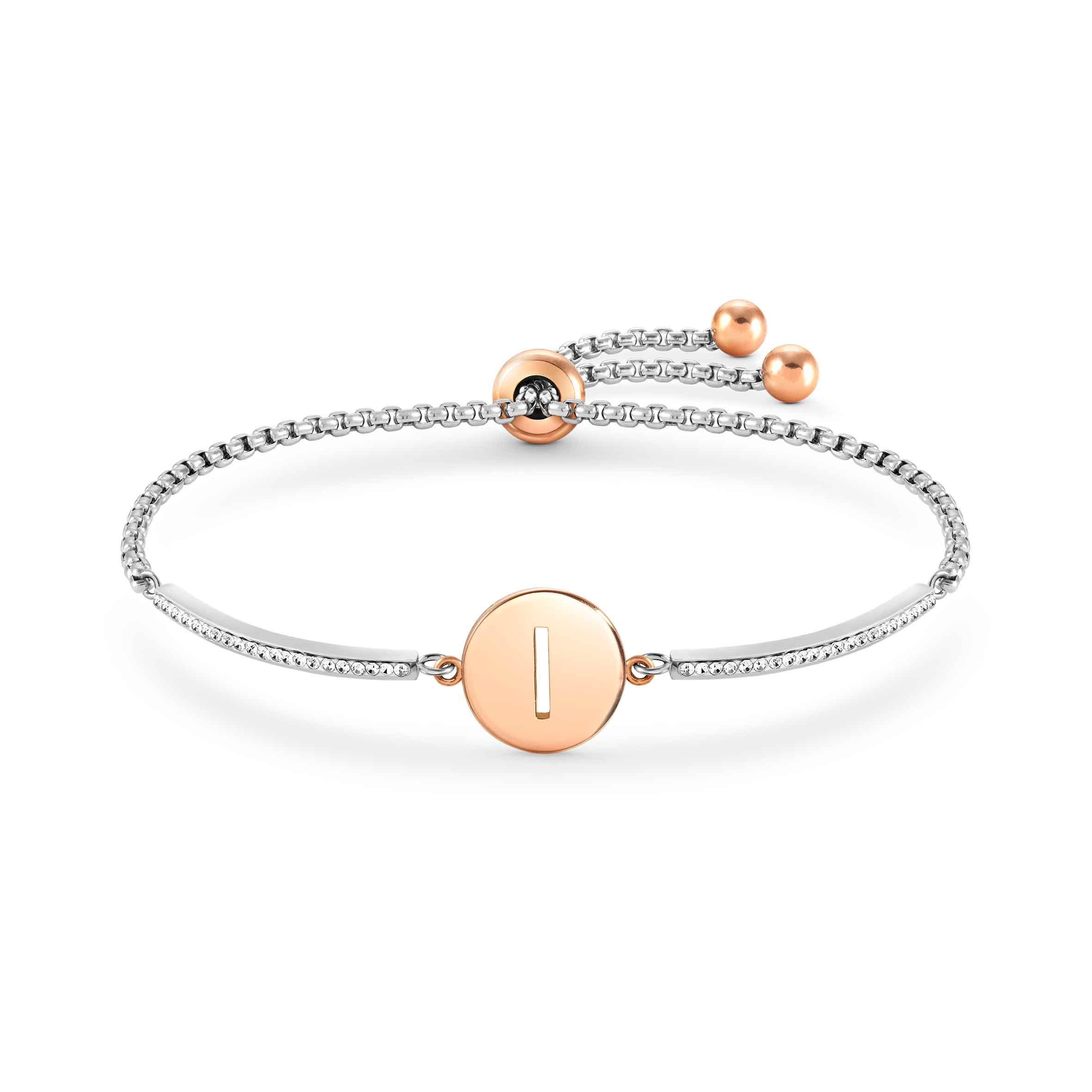 Nomination Bracciale Milleluci Lettera I in Acciaio