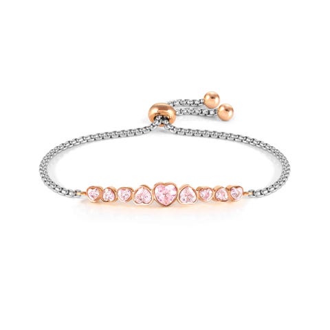 Milleluci bracelet, Heart crystals Milleluci Colour Edition bracelet with Heart crystals