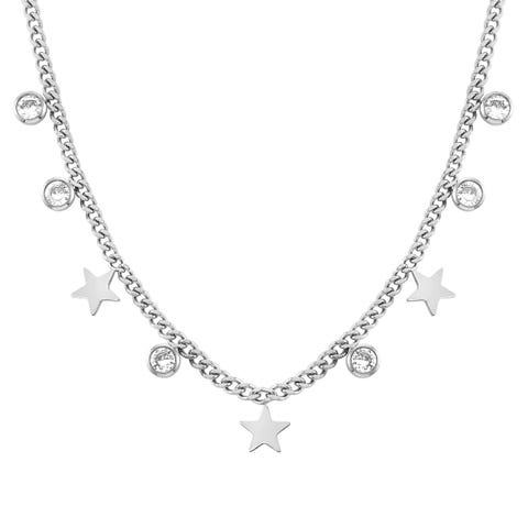 Stardust necklace with Stars and stones Necklace with pendants and stones