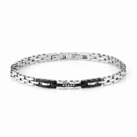 Pulsera STRONG con piedras Pulsera en Acero con color para hombre