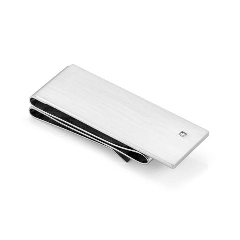 Strong money clip with diamond Money clip in stainless steel