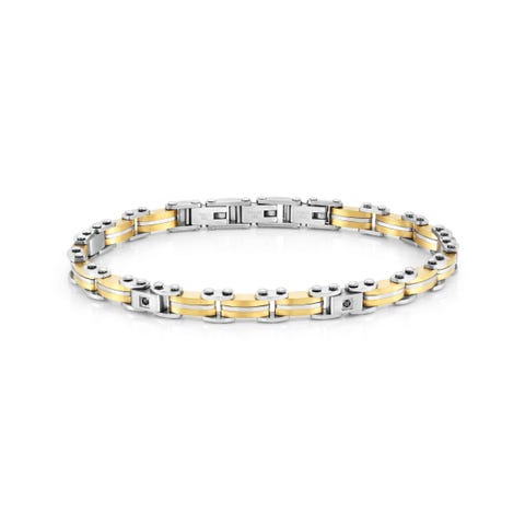 Bracciale Strong con PVD oro Bracciale con finitura oro giallo