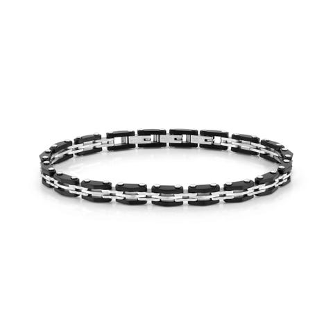 Pulsera Strong con acabado PVD color Pulsera en Acero hipoalergénico y detalles en PVD