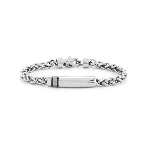 Bracciale Strong a catena Bracciale in acciaio con placca