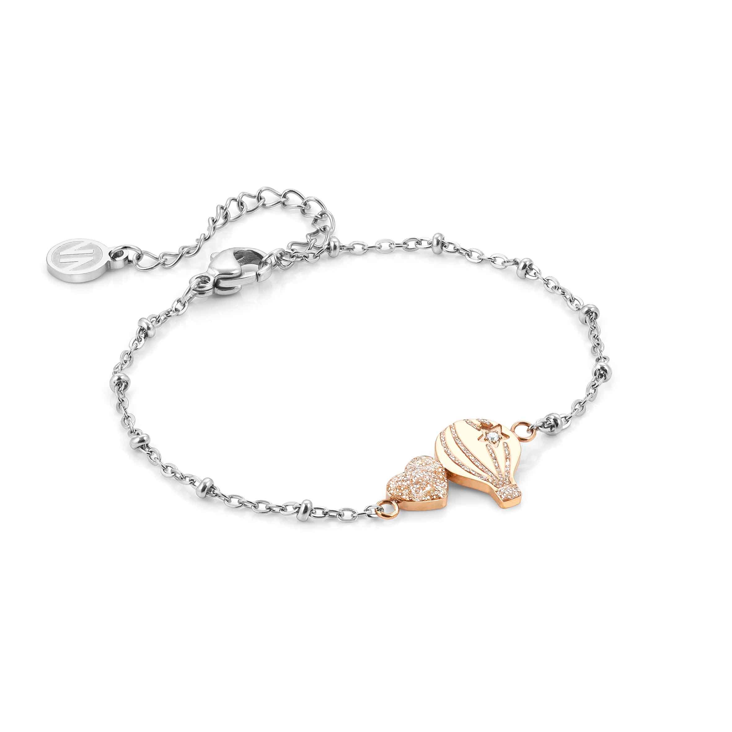 Nomination Bracciale Happyworld Mongolfiera e Cuore