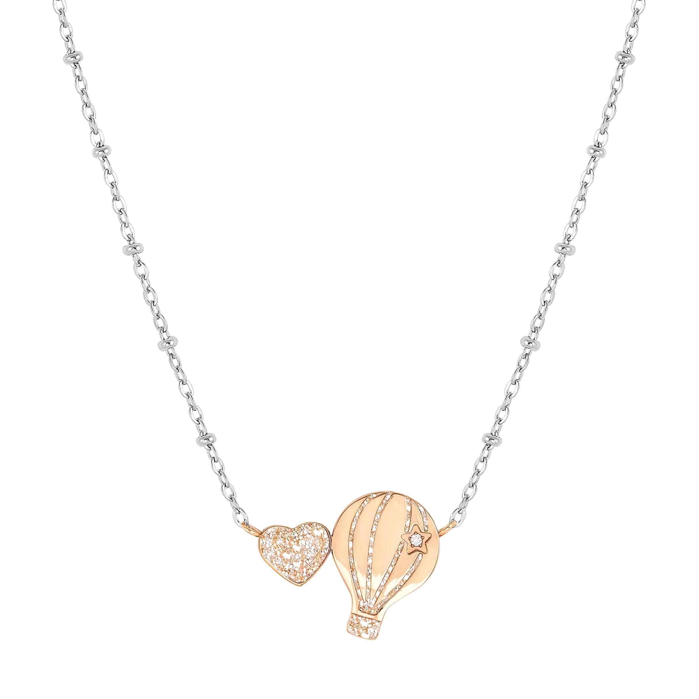 Nomination Collana Happyworld Mongolfiera e Cuore