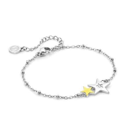 Happyworld bracelet Stars with enamel Jewellery in stainless steel with coloured enamel