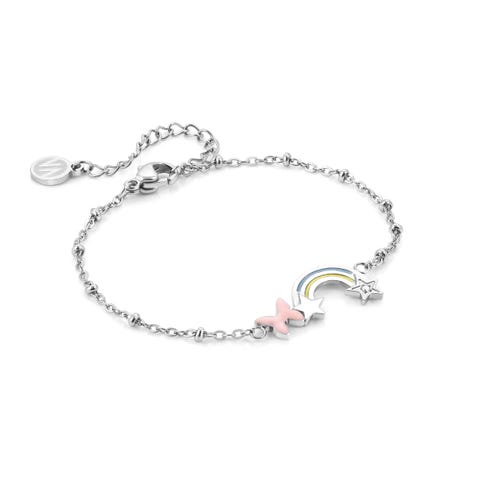 Bracciale Happyworld Arcobaleno con Smalto Bracciale con Cubic Zirconia e Smalto colorato