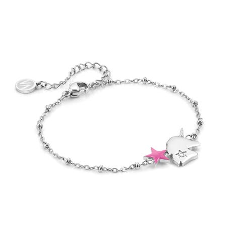 Bracciale Happyworld Unicorno con Smalto Bracciale con Cubic Zirconia e Smalto colorato
