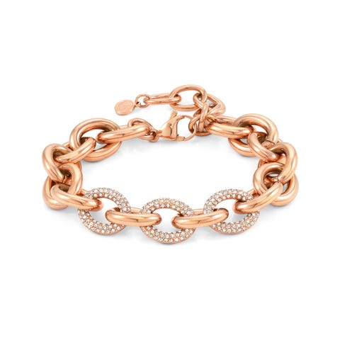 Bracelet chaîne Affinity Bracelet avec cristaux blancs