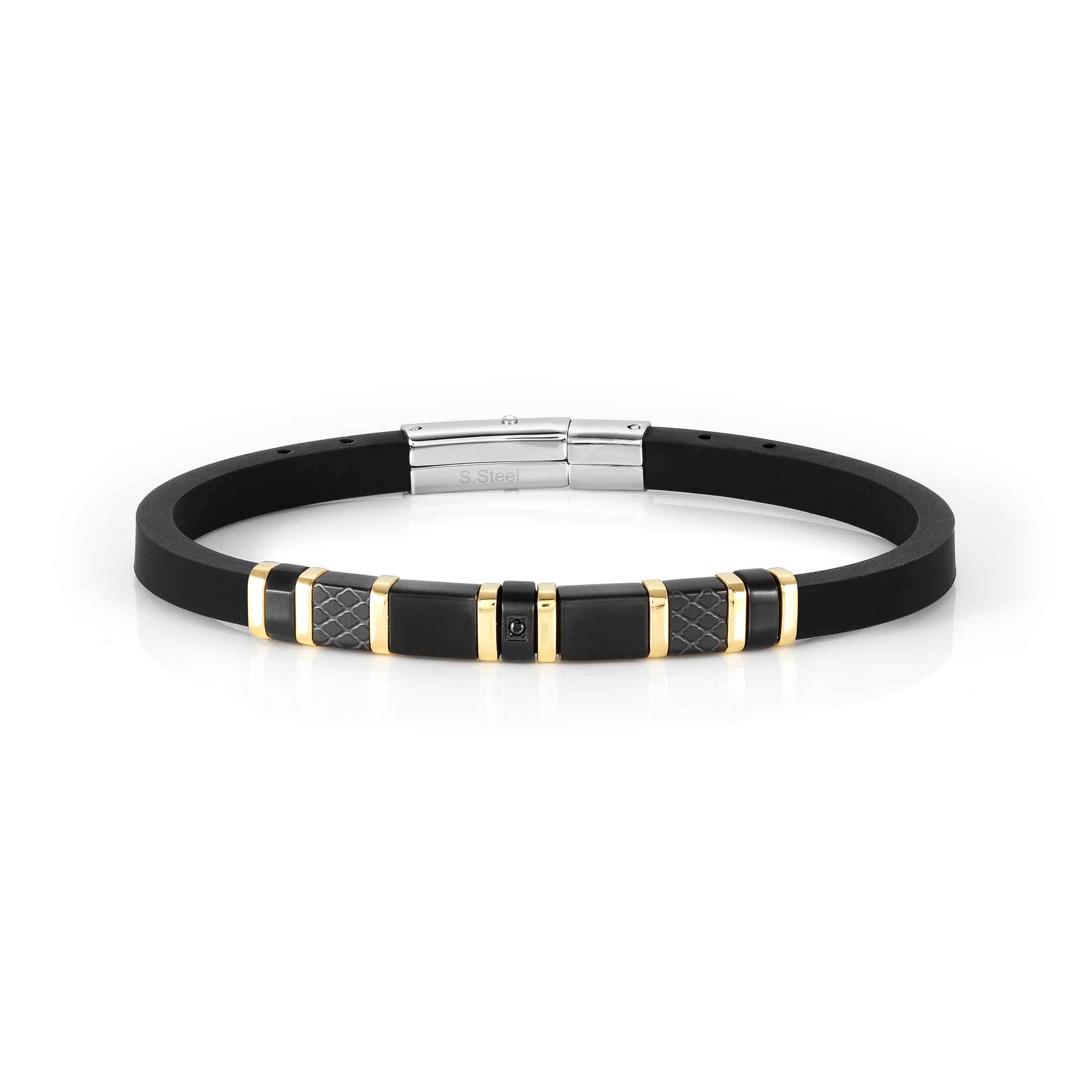 Nomination Bracciale City con dettagli acciaio lavorati