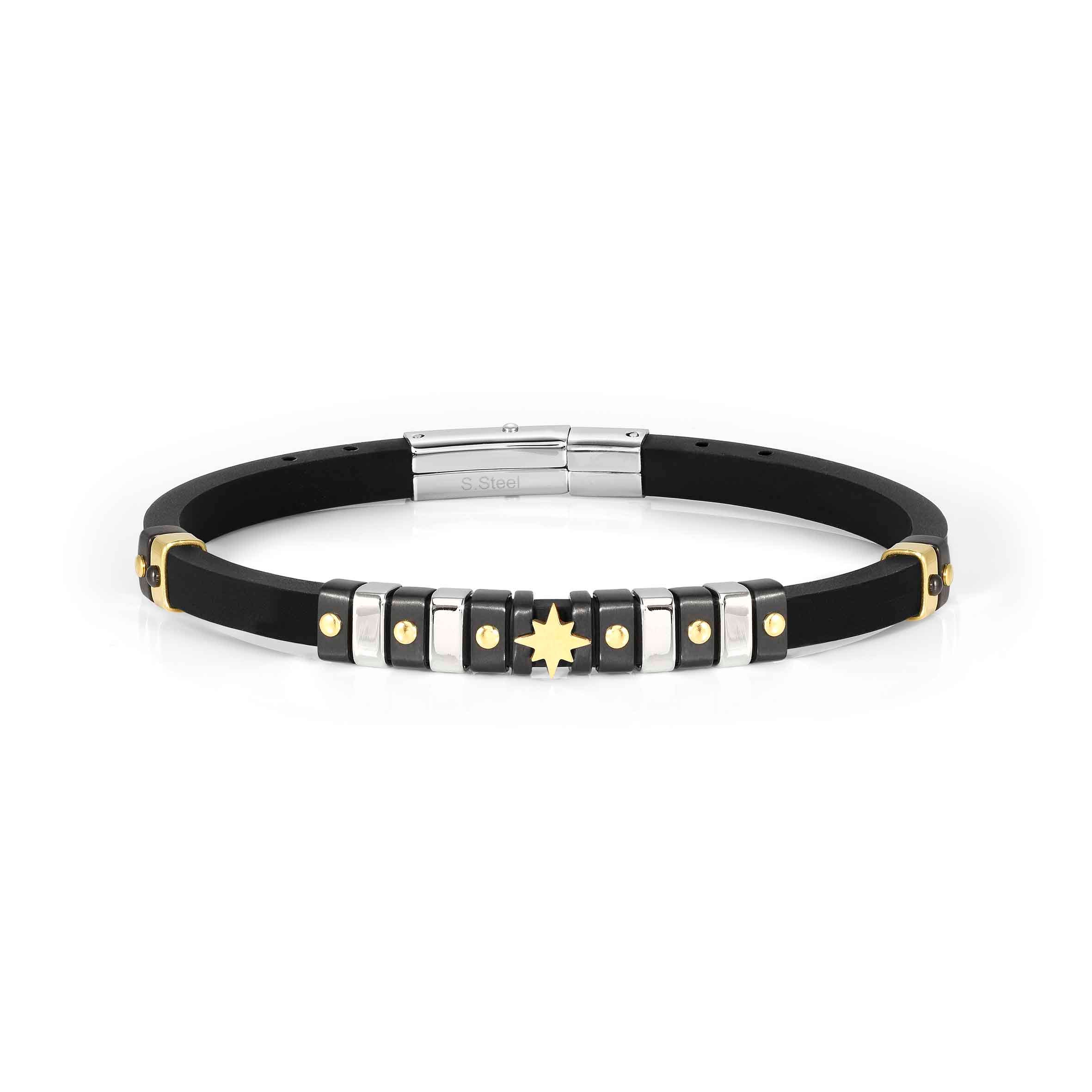 Nomination Bracciale City con simbolo rosa dei venti e dettagli colorati