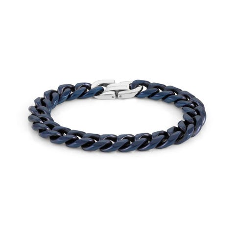Armband B-Yond Matt Blau Armband in Edelstahl mit Matt-Veredelung