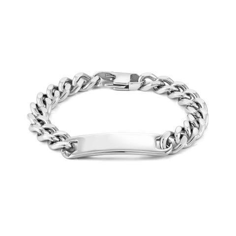Made For You bracelet, For Him Stainless steel mens bracelet, can be personalised