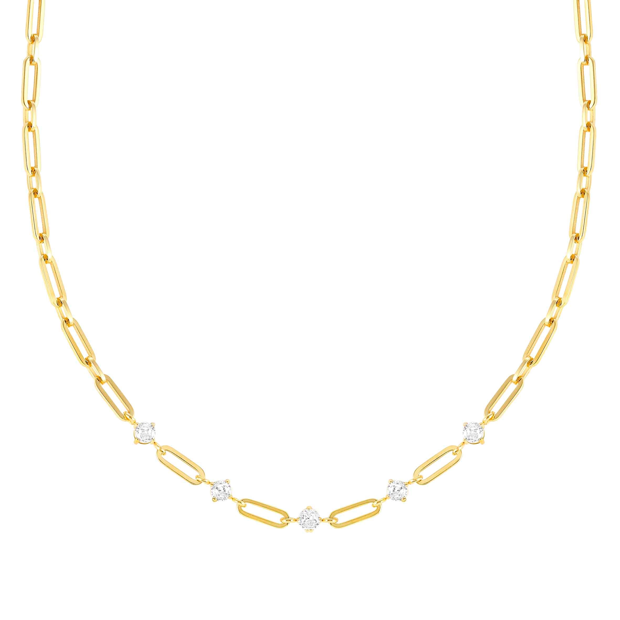 Nomination Collana Chainsofstyle corta con pietre