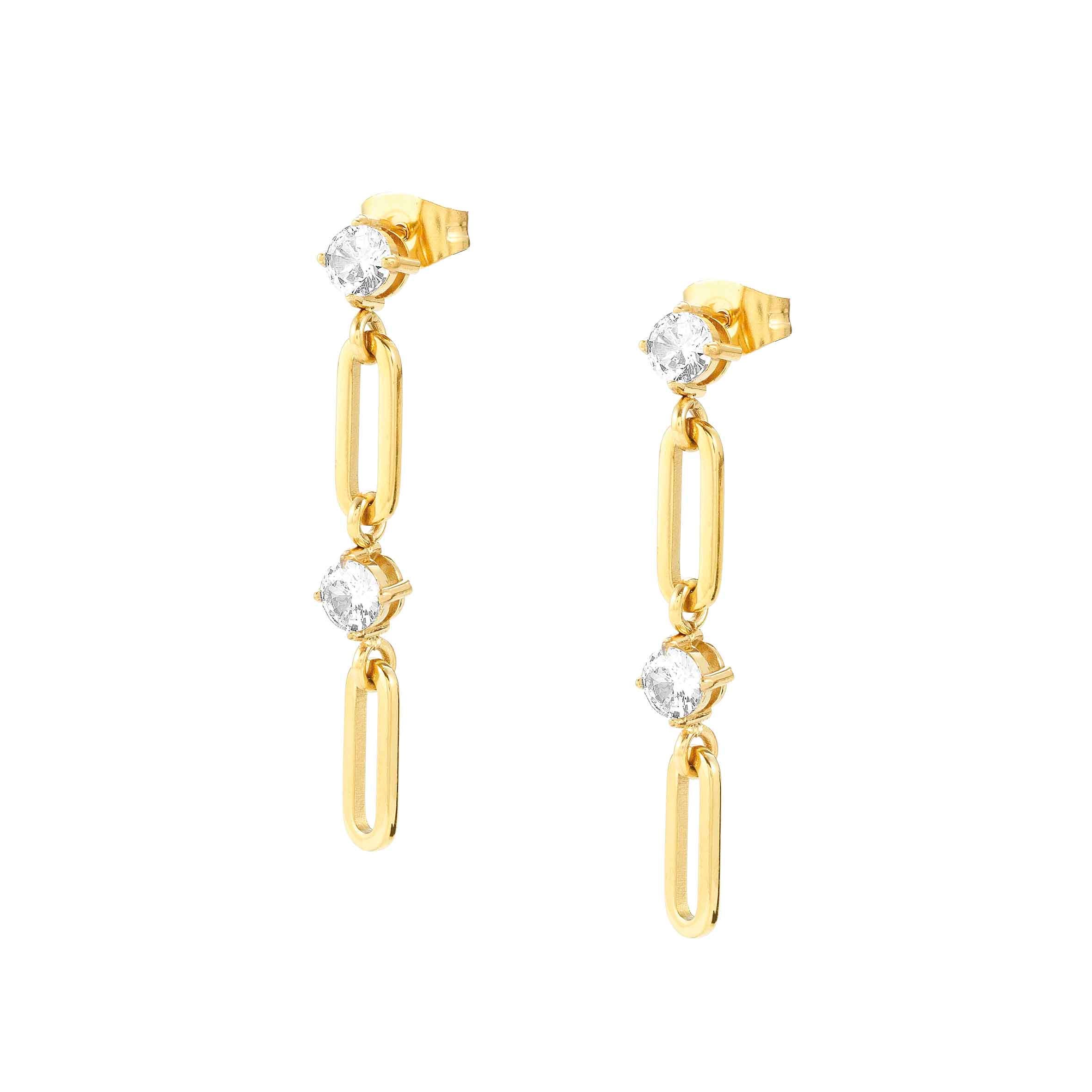 Nomination Orecchini Chainsofstyle Pendenti con Cubic zirconia