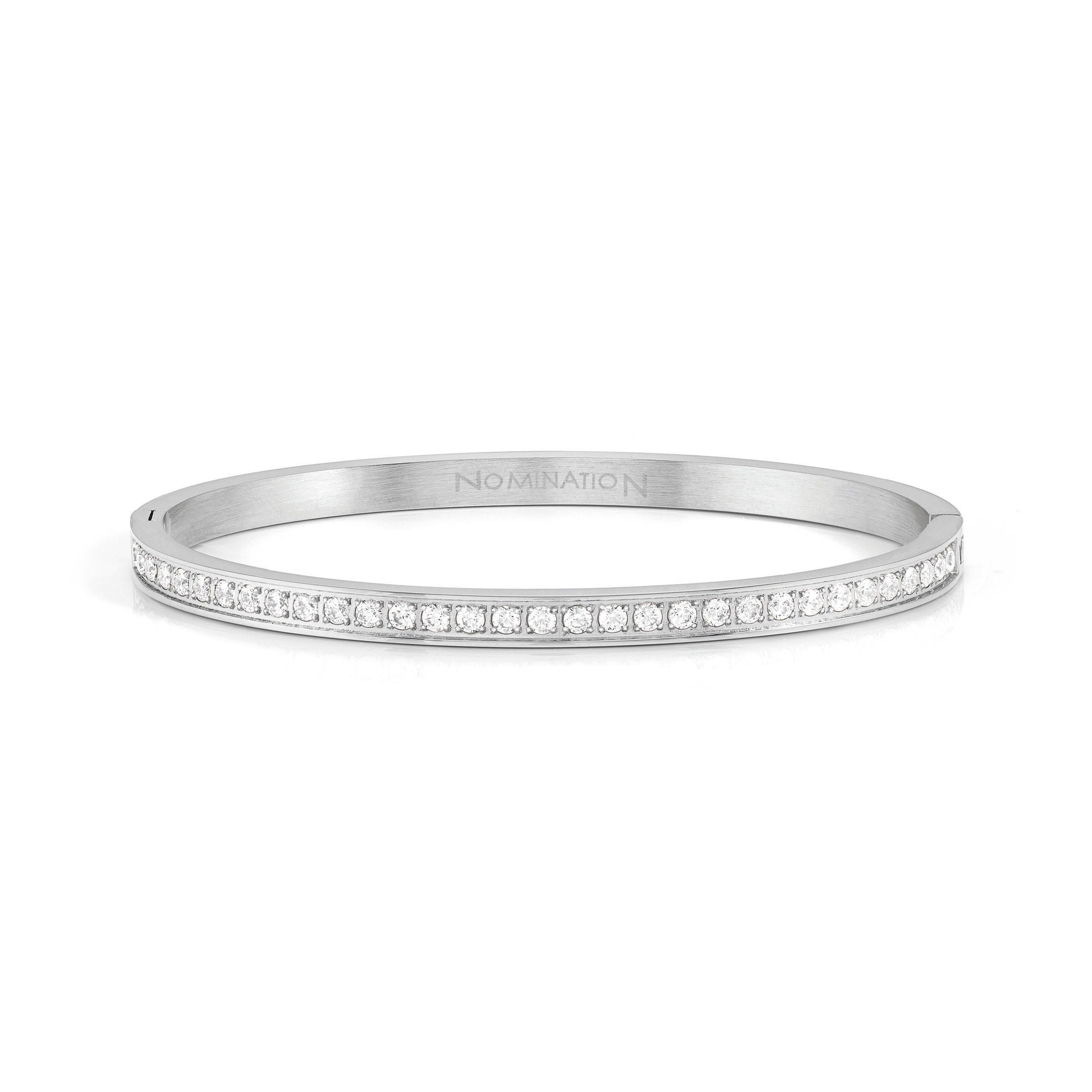 Nomination Bracciale Pretty Bangles con Zirconi Bianchi
