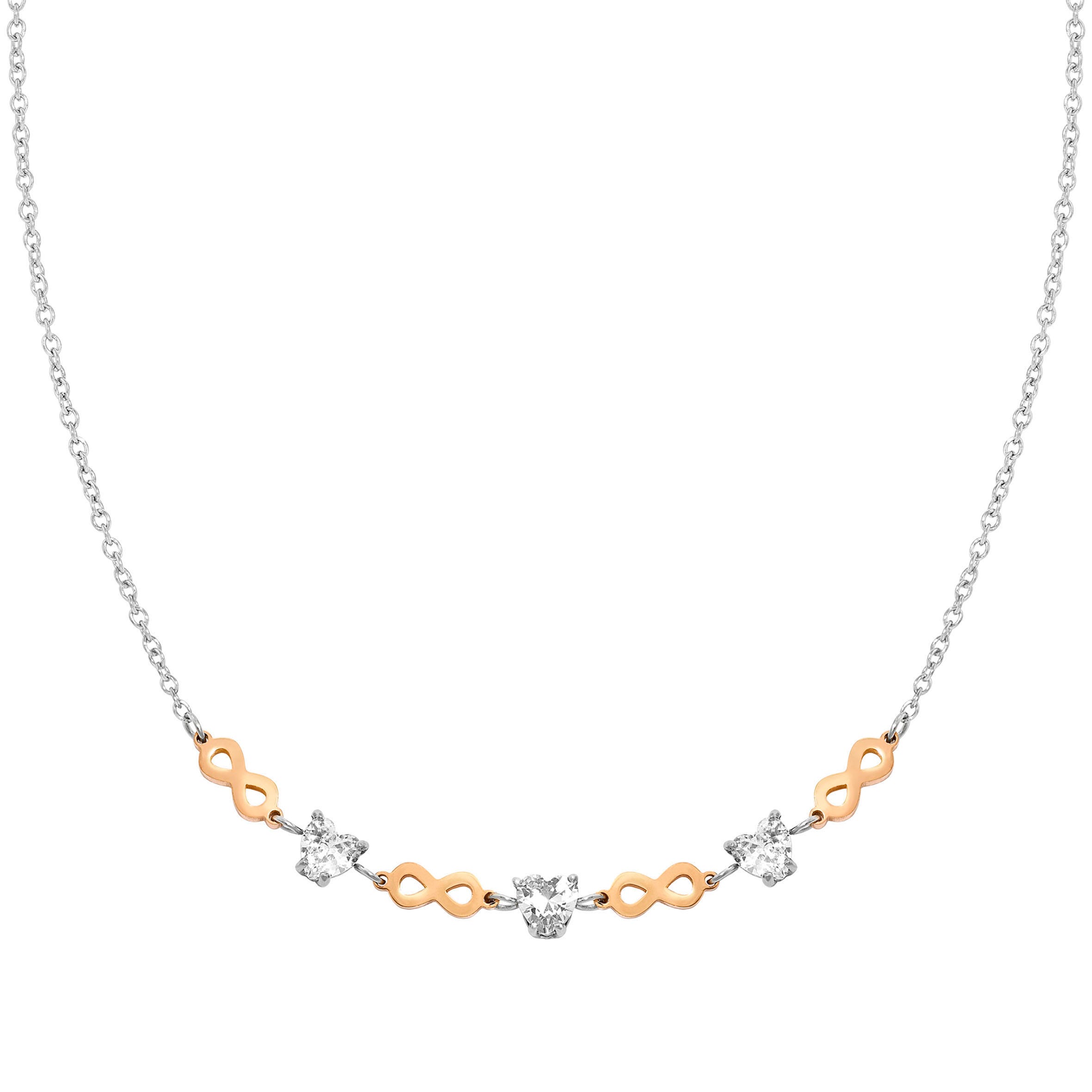 Nomination Collana Principessina pietre bianche e infinito