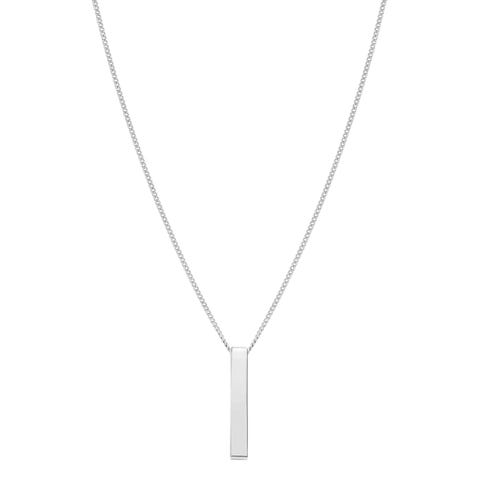 Sempre con Me necklace with Long Bar pendant Necklace in stainless steel with pendant that can be personalised