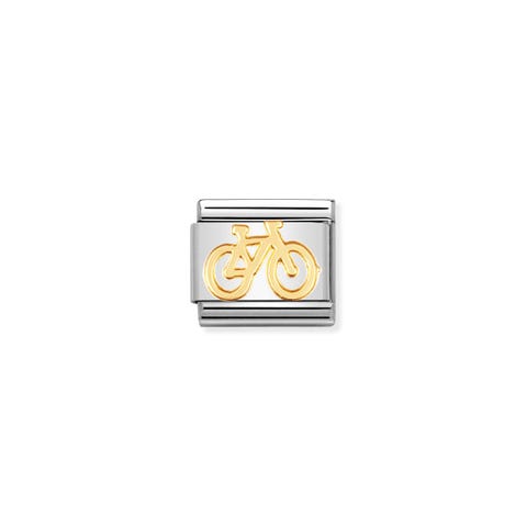 Link Composable Classic en Or Vélo Link en Acier et Or 750 Moyens de Transport
