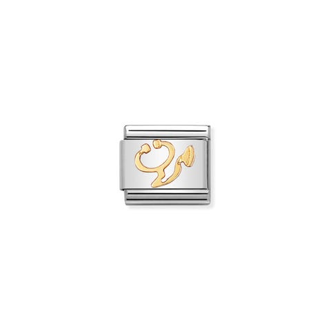 Link Composable Classic en Oro Estetoscopio Link en acero y Oro 750