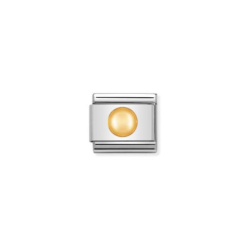 Composable Classic Link Big Dot Decorative Link in bonded yellow gold with Big Dot