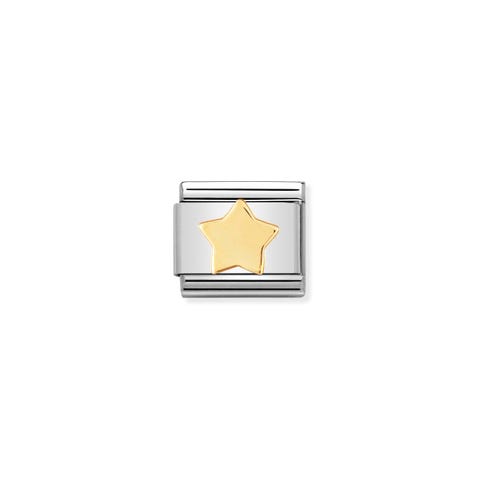 Link Composable Classic en Oro Estrella Link en acero y Oro 750
