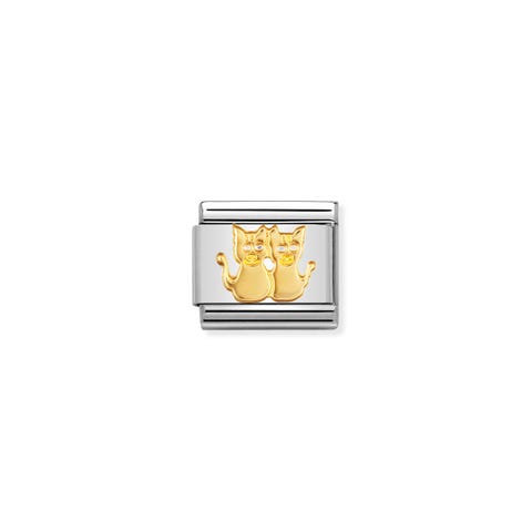 Link Composable Classic Chats Link avec Symboles Animal domestique en Or 750