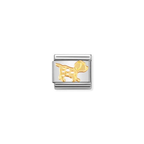Composable Classic Link Dog Link in bonded yellow gold with Dog
