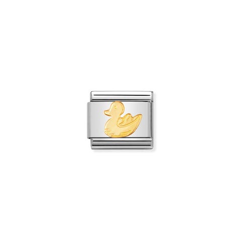 Link Composable Classic Canard Link avec Symboles Animal d'Eau en Or 750
